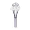 Whisk Wiper - Wipe a Whisk Easily - Multipurpose Kitchen Tool Made In USA - Includes 11" Stainless-Steel Whisk - Cool Baking Gadget, A Great Gift For Men & Women (2pc Whisk Wiper Set, Clear)
