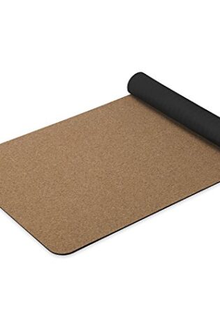 Gaiam Yoga Mat Cork - Great for Hot Yoga, Pilates (68-Inch x 24-Inch x 5mm Thick)
