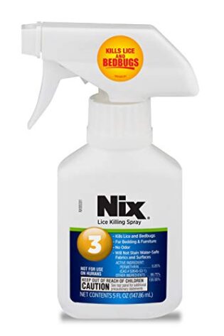 Nix Lice & Bed Bug Killing Spray for Home, Bedding & Furniture, 5 fl oz
