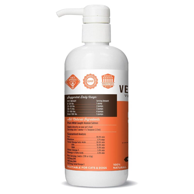 100% Pure Wild Alaskan Salmon Oil for Dog & Cat Food - Large 16 oz - Omega 3 & 6 Liquid Fish Oil Supplement - Supports Healthy Coat & Joints - Helps Dry Skin & Allergies - Image 5