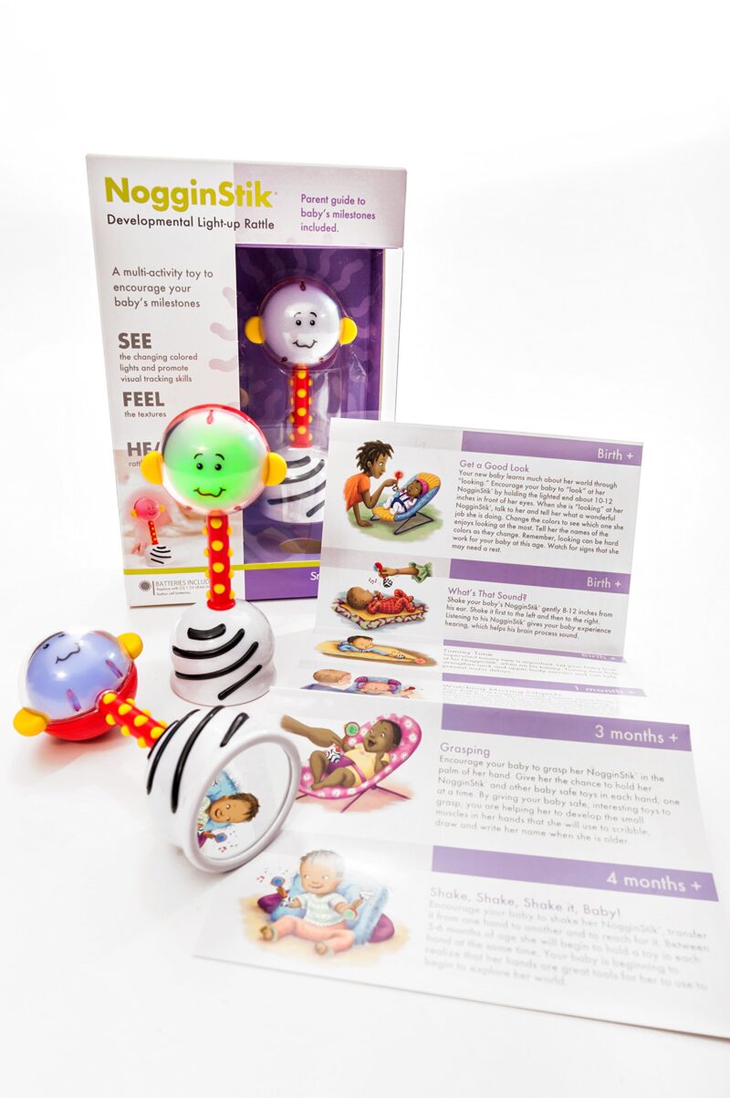 SmartNoggin NogginStik Developmental Light-Up Rattle - Encourage Developmental Milestones from Infant - 12 months - Image 7